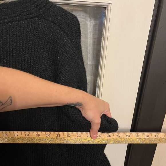 Topshop Black Fuzzy Soft Button down Cardigan - Picture 11 of 11